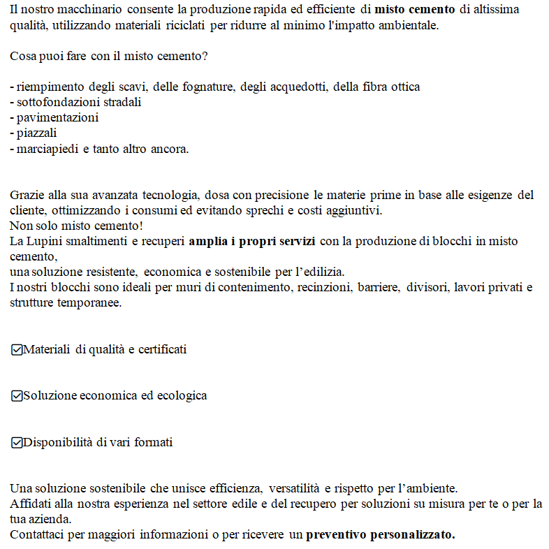 Misto Cemento